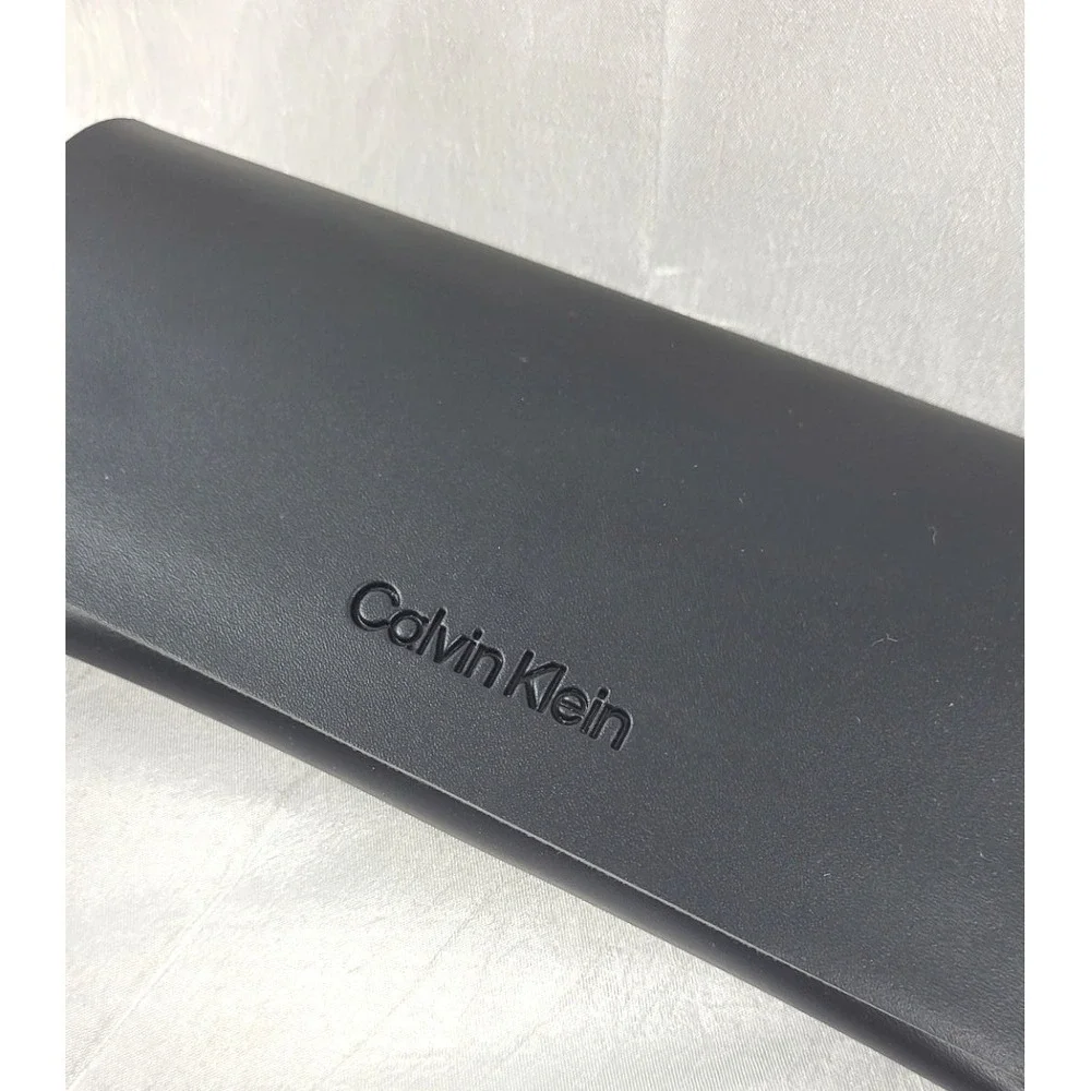 Calvin Klein Softshell Eyeglasses Sunglasses Case w/ Snap Closure - Black - NWOT